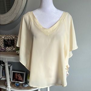 [Coveted Clothing] Elegant Cream Women's Top - Size Small